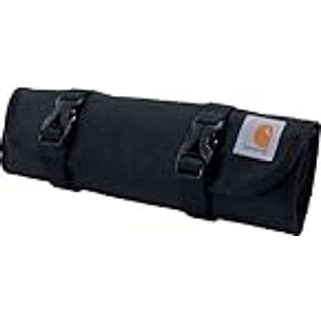 Carhartt 18 Pocket Utility Roll  Durable Water-Resistant Tool Organization Roll Bag  Essential Tool Roll (Black)