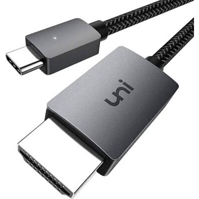 USB C to HDMI Cable 4K, uni USB Type C to HDMI Cable(Thunderbolt 3 Compatible) for Home Office, Compatible with iPad Pro 2020, MacBook Pro, Samsu