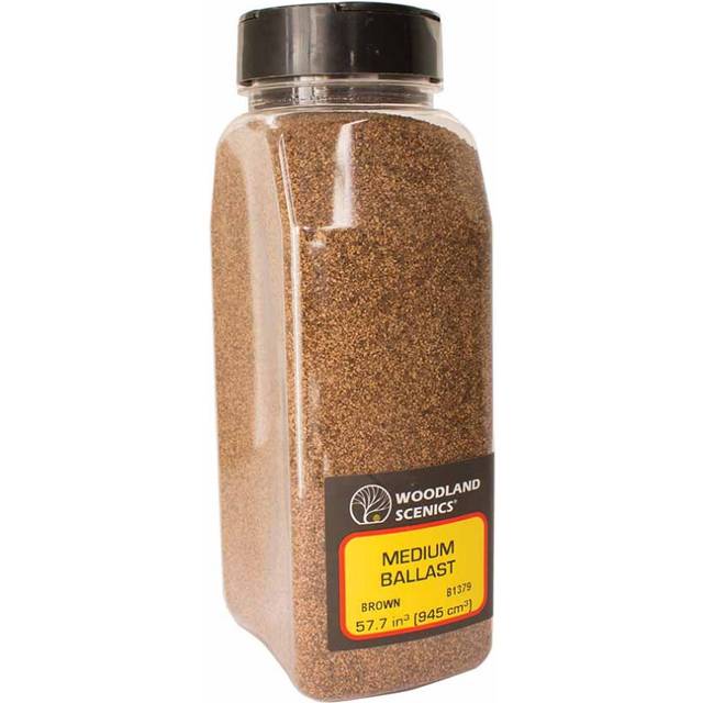 Woodland Scenics B1379 Brown Medium Ballast Shaker Landscaping