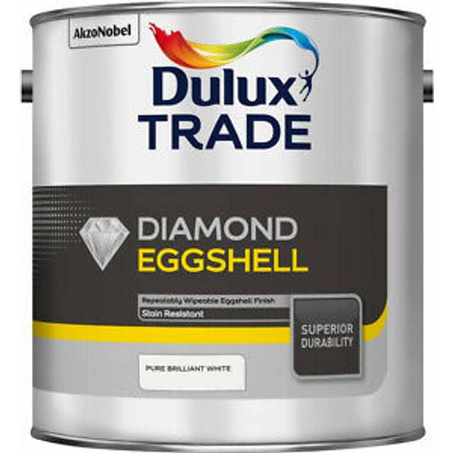 Dulux diamond eggshell paint trade pure brilliant white magnolia cleanable paint