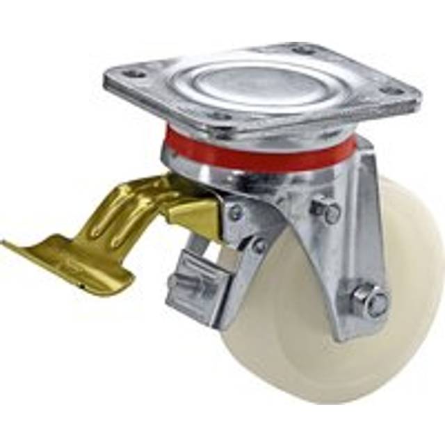 Wicke wheel Ø x width 80 x 30 mm, wheel Ø x width 80 x 30 mm, swivel castor with double stop, plain bearings