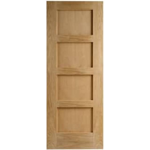 Wickes Marlow Oak 4 Panel Shaker FD30 Internal Fire Door - 1981 x 762mm