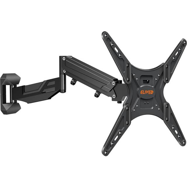 "ELIVED TV Wall Bracket Height Adjustable Gas Spring Arm Monitor Wall Mount for Most 23""-55"" LED, LCD, OLED Flat or Curved TVs with VESA"