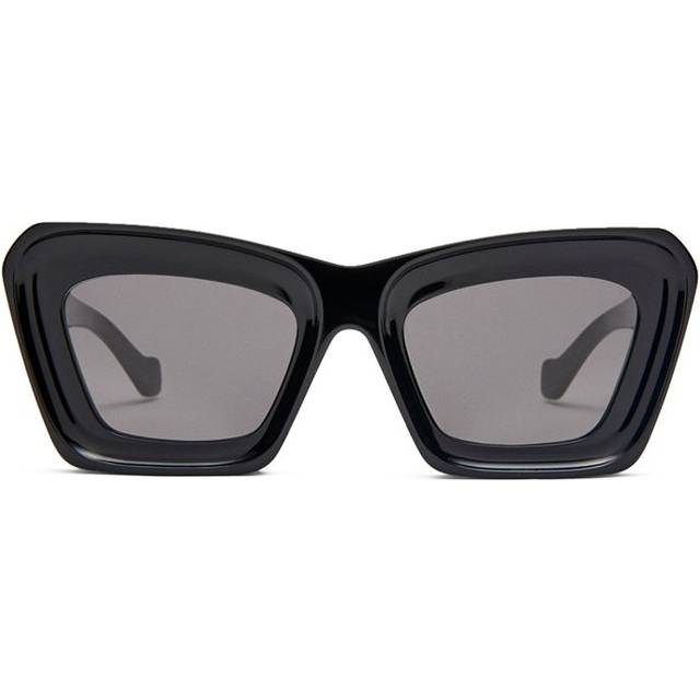 Loewe Bevelled Cat Eye Sunglasses - Black - One size