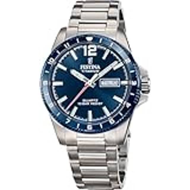 Festina Titanium F20698/2 - Herr - 43 mm - Analogt - Quartz - Mineralglas - Blue (20 mm)
