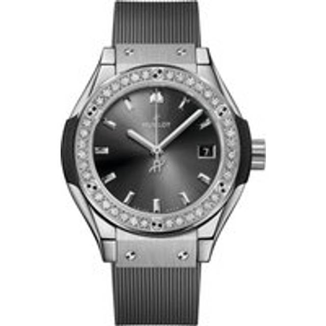 Hublot Classic Fusion Racing Grey Titanium Diamonds 29mm Ladies Watch