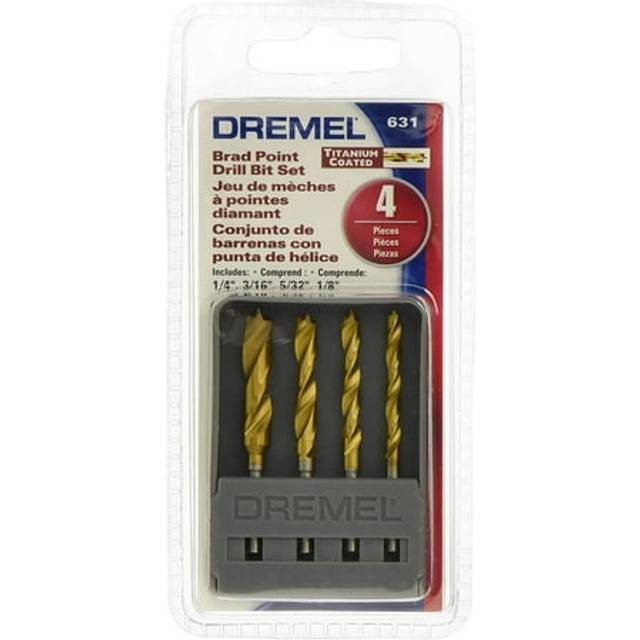 Dremel 631 Brad Point Bits, 4 Pieces