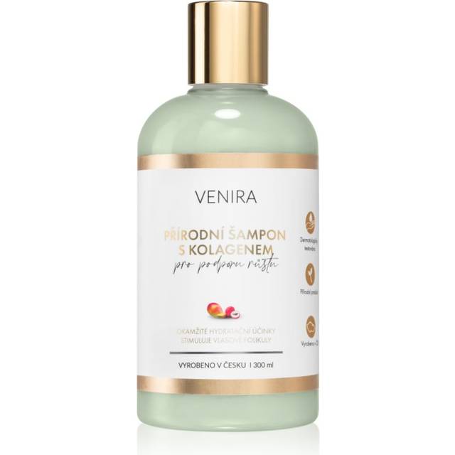Venira Shampoo for Hair Growth Naturligt schampo Med kollagen Arom Mango-Lychee 300 ml
