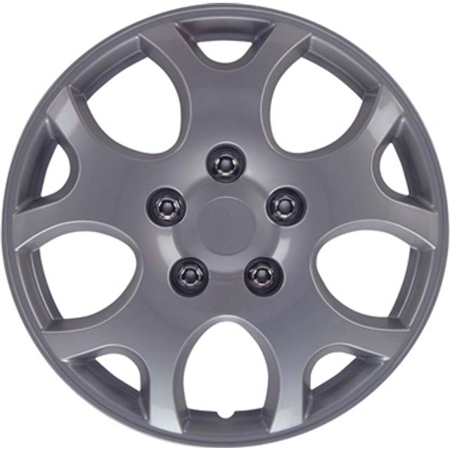 Navkapslar set Nebraska 14 tum silver