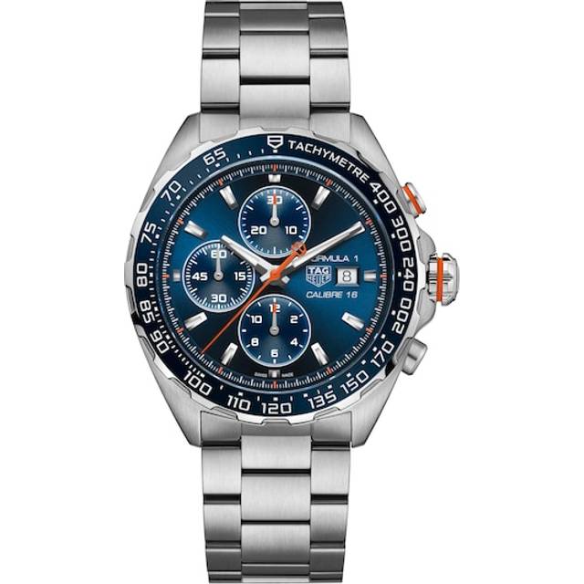 TAG HEUER Formula 1 Chronograph 44MM Men's Watch CAZ201G.BA0876 - Blue - 44 mm
