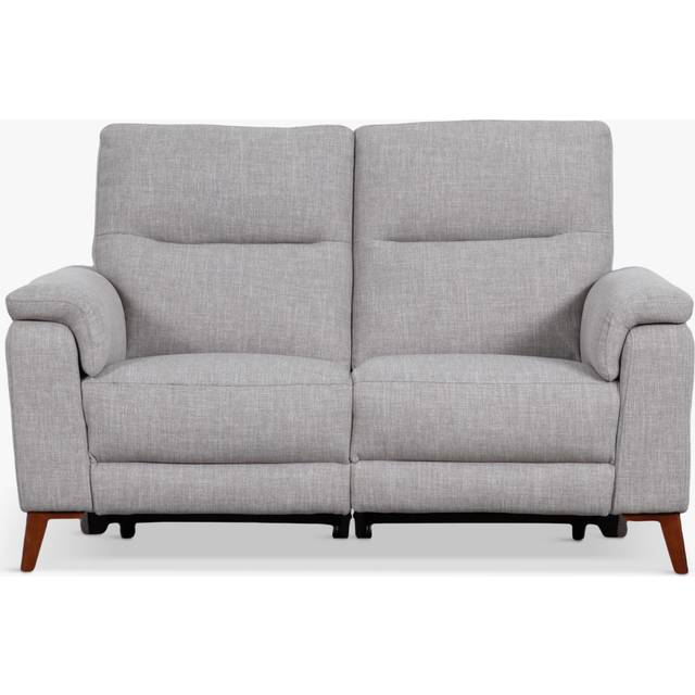 John Lewis Slant Small 2 Seater Power Recliner Sofa, Grey Textured