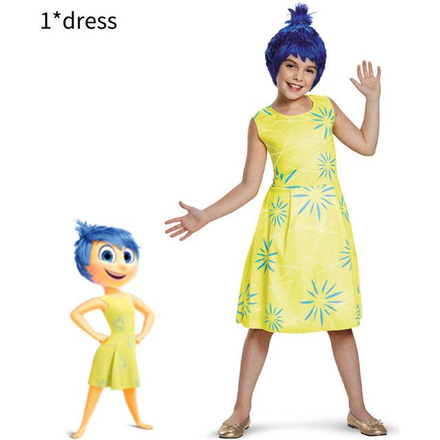 (Joy, 140) Out Inside 2 Cosplay Costume Dress Jumpsuit For Anime Character Fans Role Play