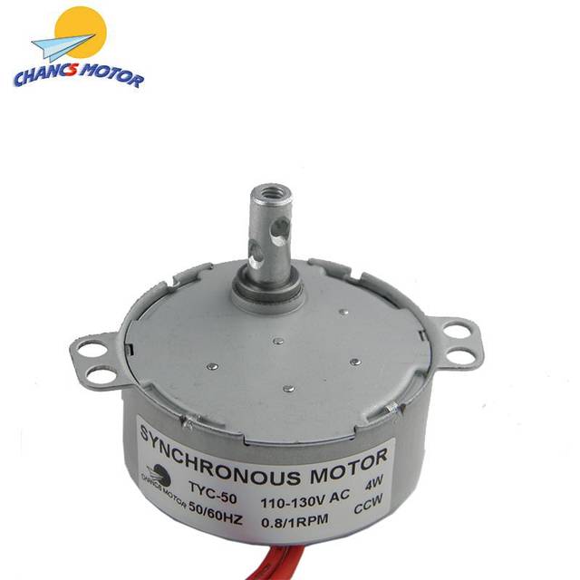 Chancs tyc -50 110v ac liten låghastighets synkronmotor 0.8/1 rpm ccw