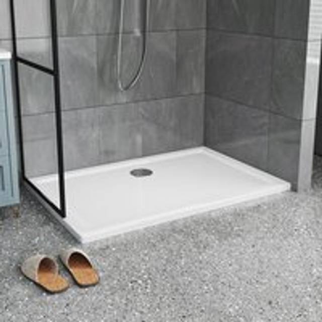 White 1200x800mm Rectangular Shower Tray