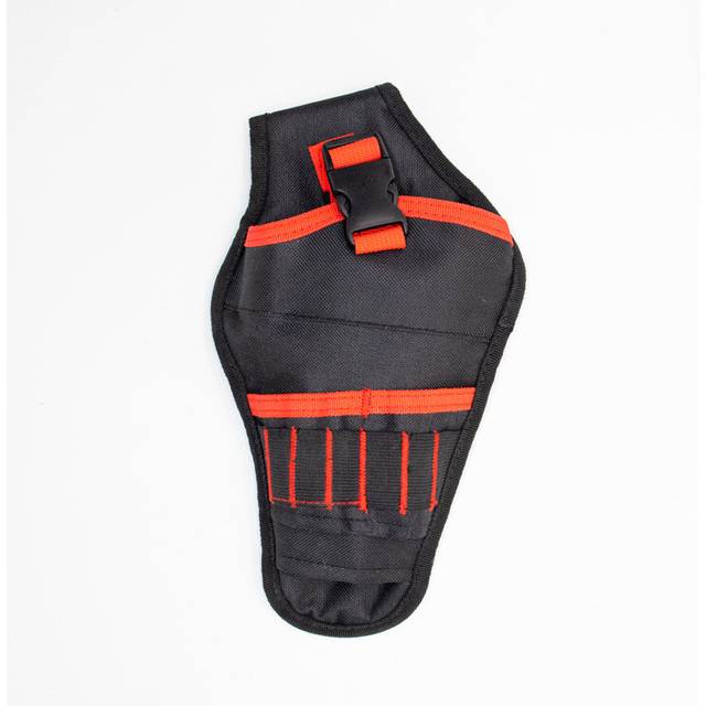 (Red) 1PC Portable Tool Bag Heavy Duty Drill Holster Electrician Tool Bag Drill