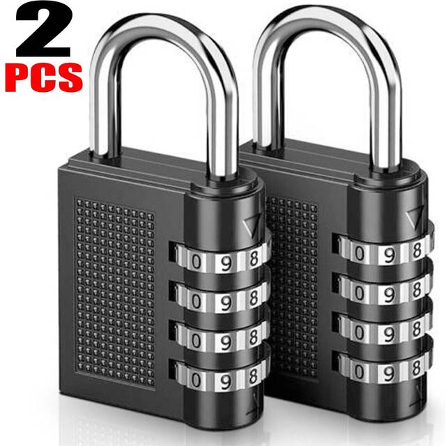 Combination padlock combi code number security 4-digit lock locker luggage gym