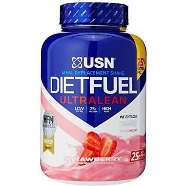 Usn diet fuel ultralean strawberry 2.5kg: meal replacement shake diet protein