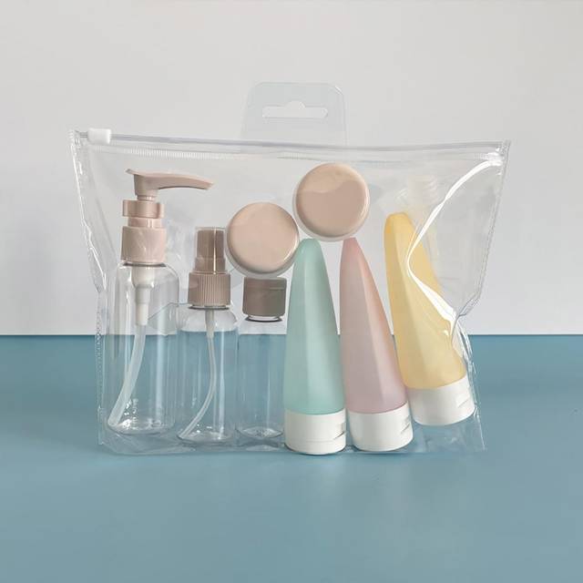 SHEIN Travel Refillable Bottle Set Spray Lotion Shampoo Shower Gel Tube Bottling Cosmetic Empty Liquid Container Portable Tool Refill Travel Essentials Trav