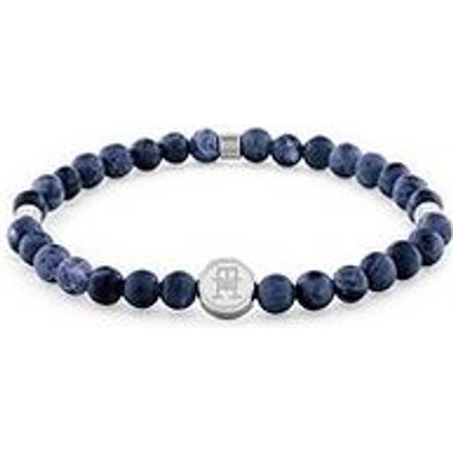 Tommy Hilfiger 2790608 Stainless Steel Sodalite Bead Bracelet - A9642
