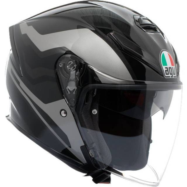 AGV K5 Jet Evo Tune, open face helmet , color: Grey/Black , size: S