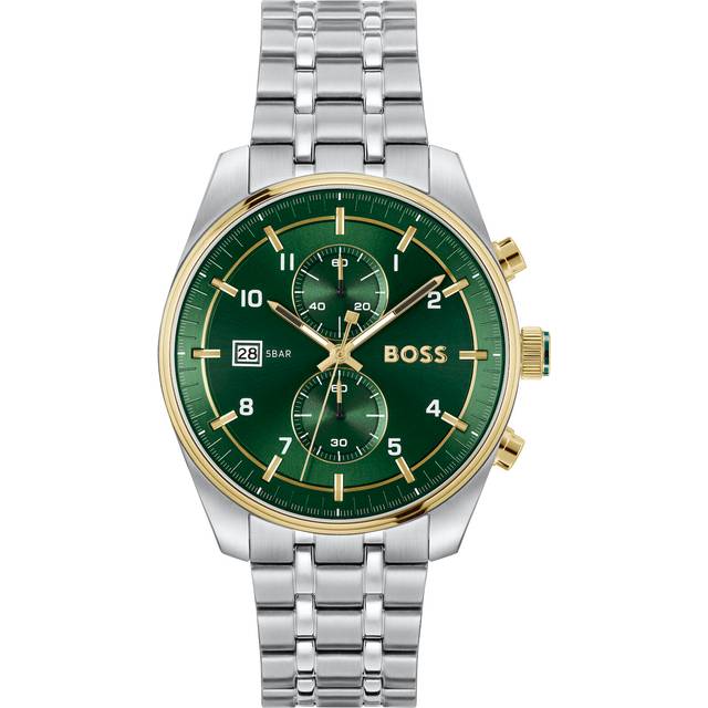 Sky Traveller Bracelet Strap Watch - Silver/Green - One Size