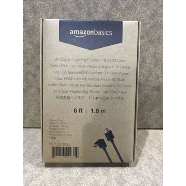 Amazon basics 6ft/1.8m hdmi cable 90 degree angle high speed 1.4b - brand