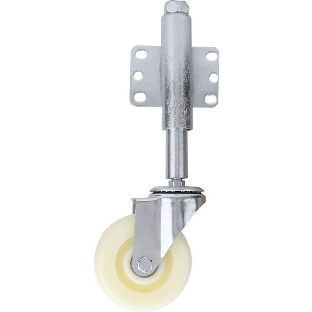 "4"" Nylon Gate Wheel Spring Loaded Swivel Caster Heavy Duty 440lbs Load Capacity"