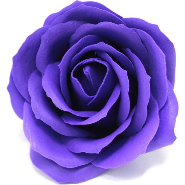 10pcs Craft Soap Flowers - Lrg Rose - Violet