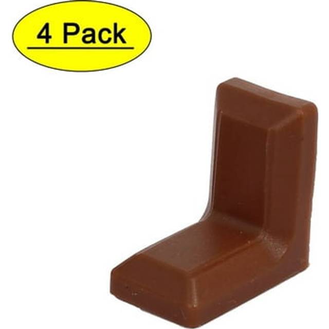 28mmx17mmx28mm plastic l shaped cover right angle corner brace brackets 4pcs