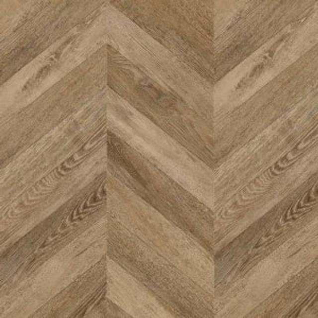 Ottawa Caramel Oak Chevron 8mm Water Resistant Laminate Flooring - 2.08m2 - Light Oak