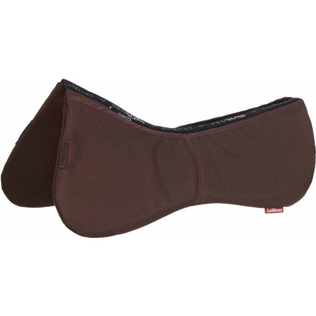 LeMieux ProSorb Plain 2 Pocket Half Pad - Brown Size: Large