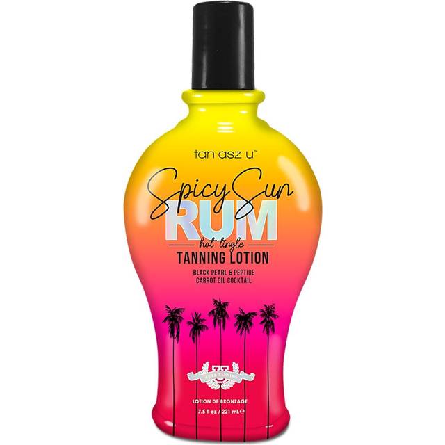 Tan Asz U Spicy Sun Rum Hot Tingle Tanning Lotion Tattoo Brightening Bronzer 221ml