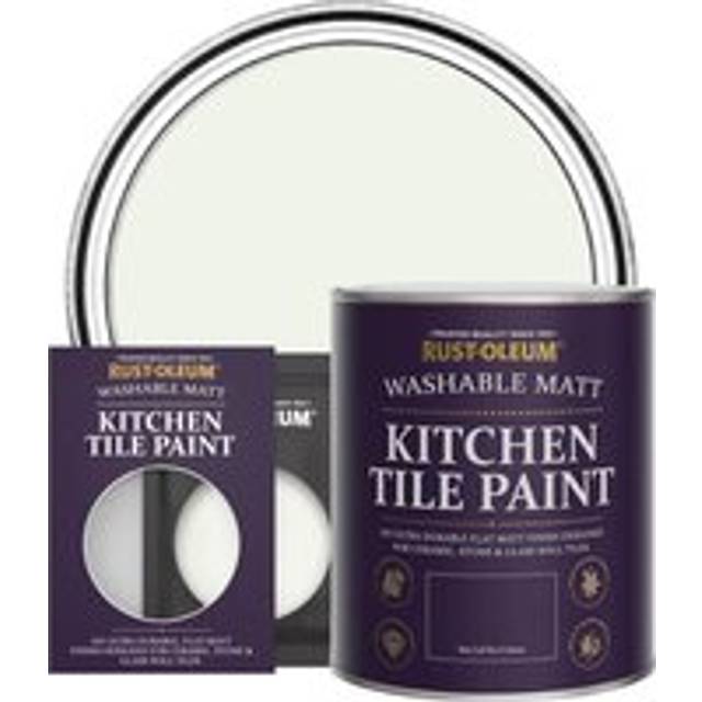 Rust-Oleum Kitchen Tile Paint, Matt Finish - STEAMED MILK - 10ml - White