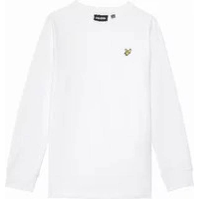 Lyle & Scott Boys' Cotton Long Sleeve T-Shirt in White - Years