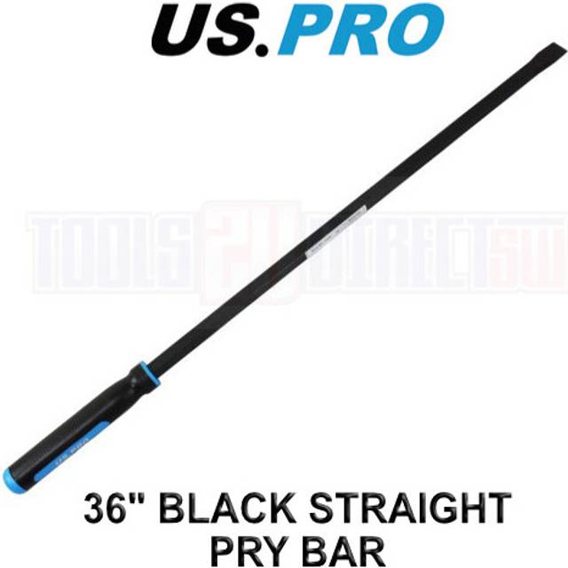 "US PRO Tools Large Black Heavy Duty 36"" Straight Pry Bar Crow Bar 6866"