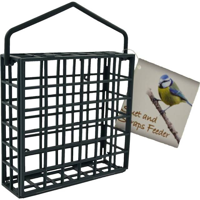 Green Jem BF3PLASTIC Plastic Dual Suet/Scraps Wild Bird Feeder, 14x4.5x19 cm