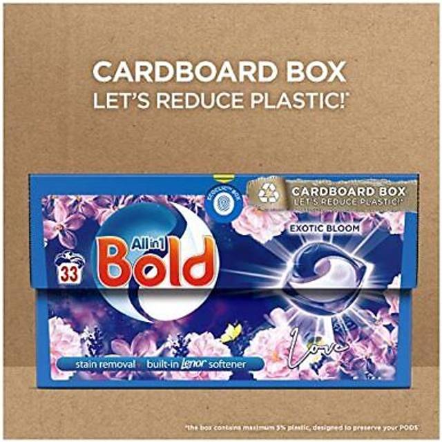 All-in-1 PODS Laundry Detergent Washing Liquid Tablets/Capsules, 112 Washes (4x 28), Stain Remover For Clothes, Exotic Bloom, For Brilliant Clean With