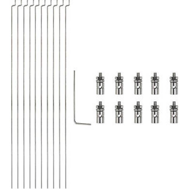 21pcs 1.2x200mmz Push Rods Parts Nylon Control Horns For Rc Airplane Plane