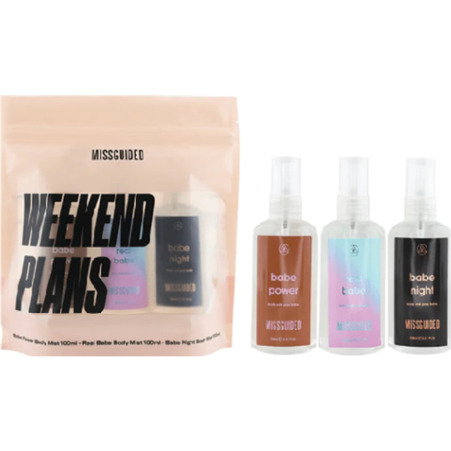 Missguided weekend plans 3x100ml body mist trio gift set