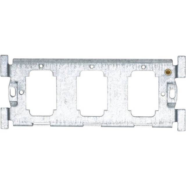 Crabtree Rockergrid Fixing Plate (Yoke) 3 Gang in Silver