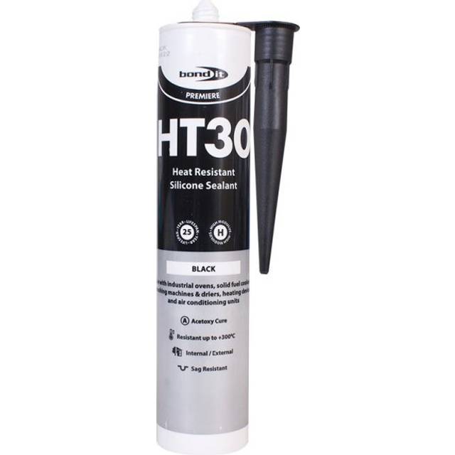Bond It HT30 High temperature Black Heat Resistant 300 degrees Silicone sealant