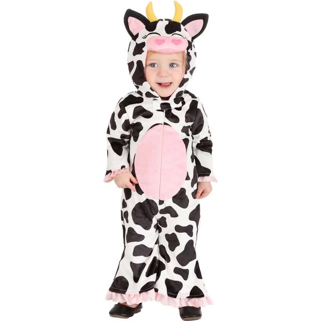 Cute Cow Infant Costume | Baby Animal Costumes - Black&#47;Pink&#47;White (0/3mo)
