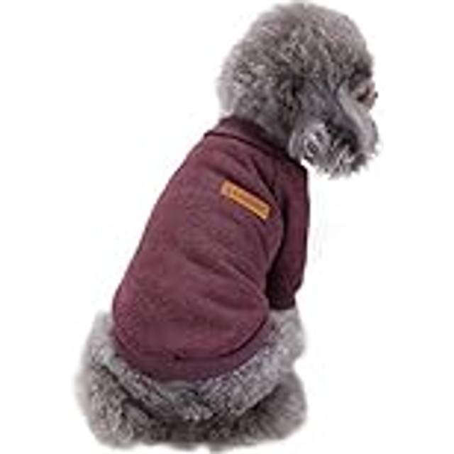 CHBORLESS Pet Dog Classic Knitwear Sweater Warm Winter Puppy Pet Coat Soft Sweater Clothing for Small Dogs (XXS  Brown)