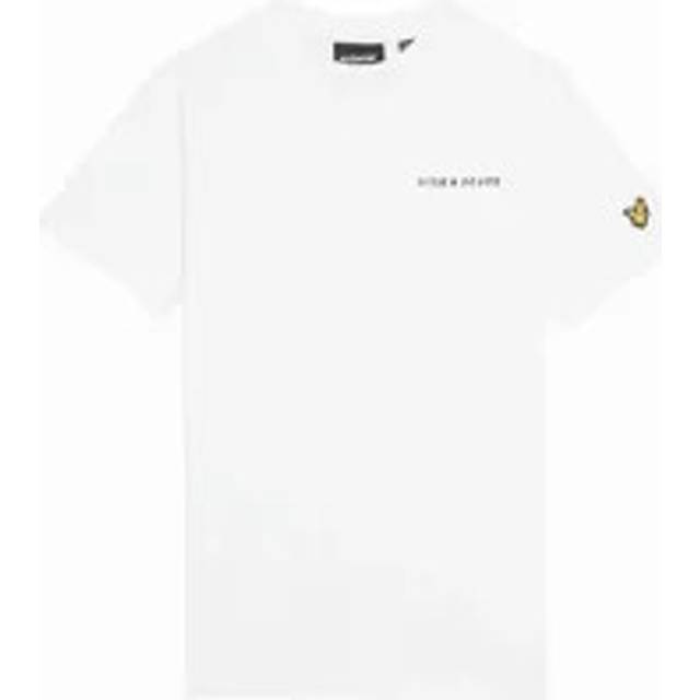 LYLE & SCOTT Script Embroidered T-Shirt |Vit |140-146