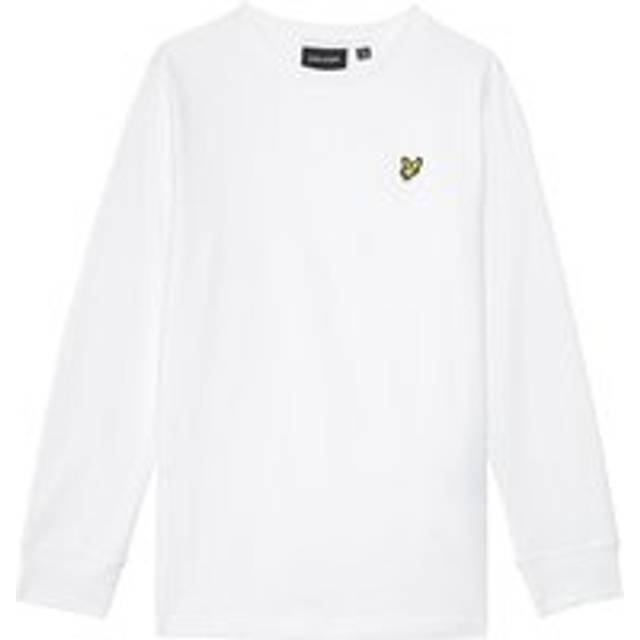 Lyle & Scott Boys' Cotton Long Sleeve T-Shirt in White - Years