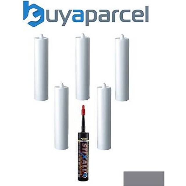 Everbuild Stixall Sealant and Adhesive Grey 300ml Size Pack of 6