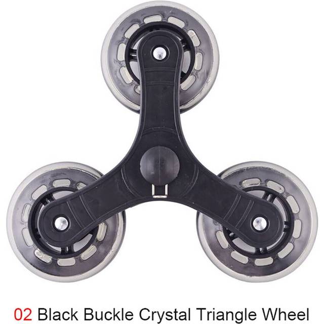 (Black) Shopping Cart Wheels Stair Climbing Barrow Laundry Trolley Tyre Replacement