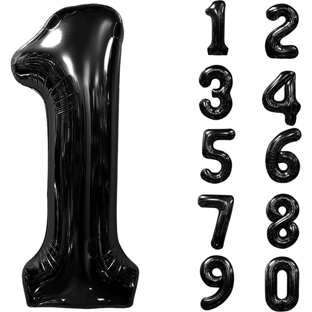 SHEIN 1pc 40 Inch Jumbo Gold Foil Mylar Number Balloon For Men Women Birthday Party Decorations Anniversary Party Supplies,