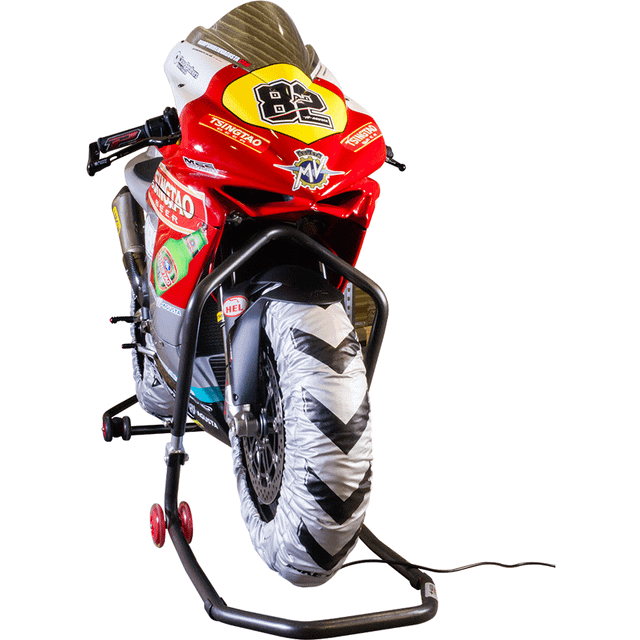 BikeTek Pro Series Tyre Warmers - 3 Pin UK, Silver