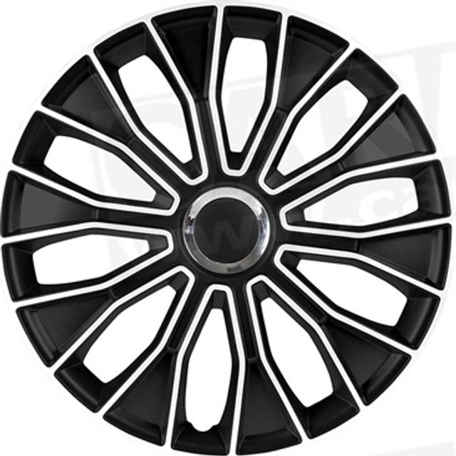 Navkapslar set Voltec Pro 14 tum svart/vit